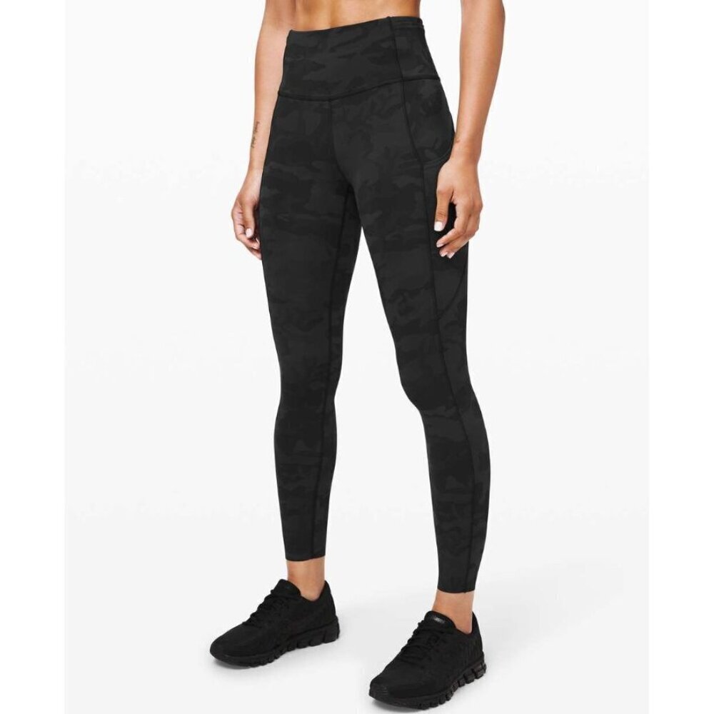 Lululemon Fast and Free Tight II 25" *Non-Reflective Nulux Incognito Camo Size 2